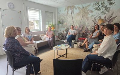 Pädagogikkurs zu Besuch in der Jugend- und Familienberatungsstelle im Familienzentrum Rosengarten
