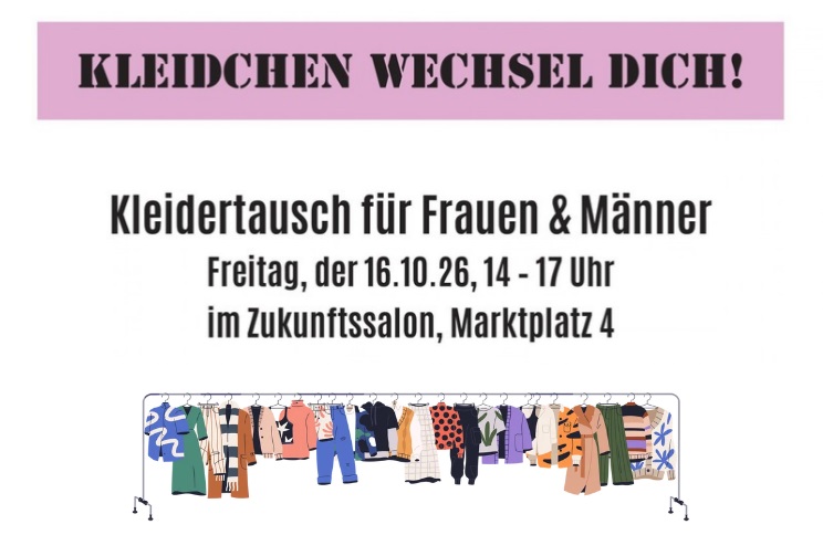 Link zum Beitrag: "Kleidchen wechsel dich!" - Kleidertausch für Frauen und Männer am 16.10.2026
